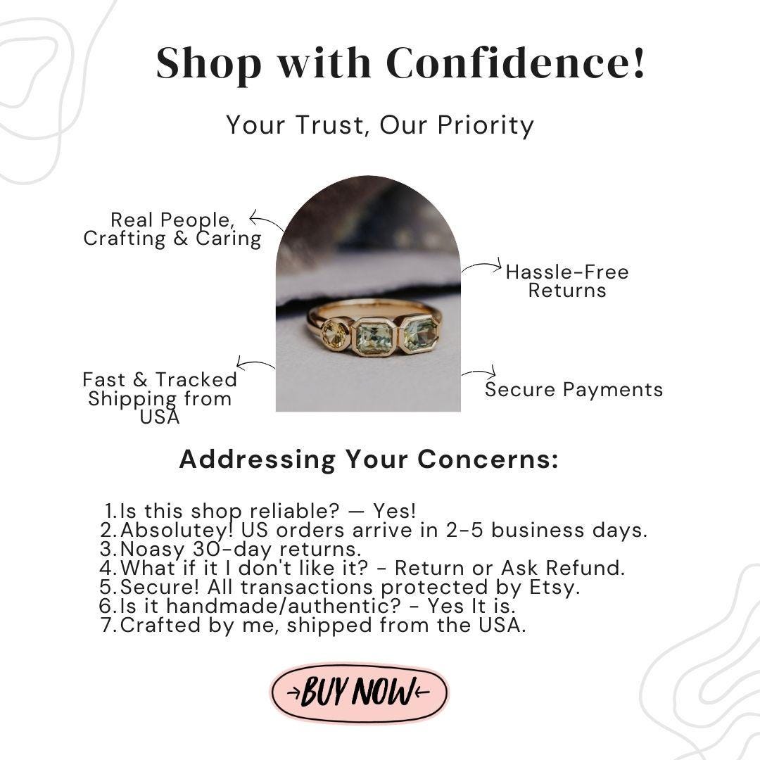 Montana Sapphire Three-Stone Bezel Ring Silver Engagement Band | Anima jewels