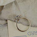Sapphire Solitaire Dainty Prong Ring Silver September Birthstone | Anima jewels