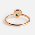Moss Agate Ring with Diamond Accents | 925 Sterling Silver Engagement Ring | Anima