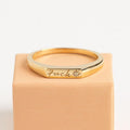 Bold “Fuck Off” Ring – Engraved Statement Ring in 925 Sterling Silver – Minimalist Empowerment Divorce Ring for Women