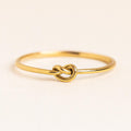 Dainty Love Knot Ring in Solid 14k Gold or Sterling Silver | Anima Jewels