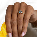 Montana Sapphire & Diamond Ring | 925 Sterling Silver September Band | Anima jewels