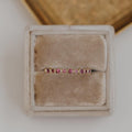 Ruby Eternity Ring 925 Sterling Silver Star Etched Stacking Band | Anima jewels