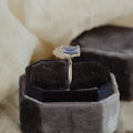 Tanzanite Solitaire Prong Ring | 925 Sterling Silver Stackable Band | Anima jewels