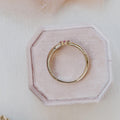 Pink Sapphire Cluster Three-Stone Silver Ring | Anima jewels