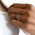 Montana Sapphire & Diamond Ring | 925 Sterling Silver September Band | Anima jewels