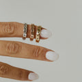 Estelle Celestial Star Band | Black CZ 925 Sterling Silver Ring | Anima jewels