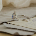 Tanzanite Solitaire Prong Ring | 925 Sterling Silver Stackable Band | Anima jewels