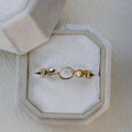 Pear Cut Rainbow Moonstone Eternity Band Silver Teardrop Ring | Anima jewels