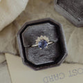 Tanzanite Solitaire Prong Ring | 925 Sterling Silver Stackable Band | Anima jewels
