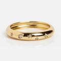 Criss Cross X Ring – Minimalist Stackable Ring in 925 Sterling Silver – Twisted Rope Band Ring for Women