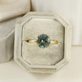 Montana Sapphire Solitaire Ring | 925 Sterling Silver September Band | Anima jewels