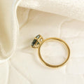 Pear Montana Sapphire Ring | 925 Sterling Silver Teardrop Solitaire Band | Anima jewels