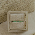 Emerald Wedding Band 925 Sterling Silver Ring | Anima jewels