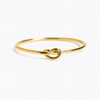 Dainty Love Knot Ring in Solid 14k Gold or Sterling Silver | Anima Jewels