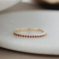 Estelle Ruby Star Band | 925 Sterling Silver Stacking Eternity Ring | Anima jewels