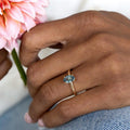 Oval Montana Sapphire Ring | 925 Sterling Silver Vintage Solitaire Band | Anima jewels