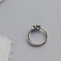 Toi et Moi Montana Sapphire Ring Teal Blue Two Stone | Anima jewels