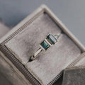 Toi et Moi Montana Sapphire Ring Teal Blue Two Stone | Anima jewels