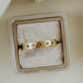 Estelle Celestial Star Band | Black CZ 925 Sterling Silver Ring | Anima jewels
