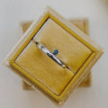 London Blue Topaz Wedding Band Half Eternity Gold | Anima jewels