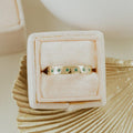 Star Emerald Stacking Eternity Ring Silver Celestial Band | Anima jewels