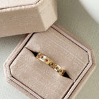 Ruby Pave Wedding Band Thick 925 Sterling Silver Ring | Anima jewels