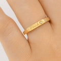 Bold “Fuck Off” Ring – Engraved Statement Ring in 925 Sterling Silver – Minimalist Empowerment Divorce Ring for Women