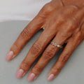 Montana Sapphire Bezel Band SEO Title 5 Montana Sapphire Bezel Band - 14k Gold Blue Stackable Ring | Anima jewels